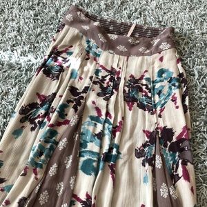 Free People Floral Maxi Skirt